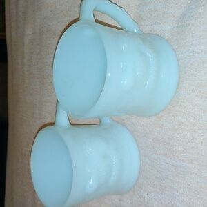 Grog Milk Glass Mugs Vintage Excellent Condition No Chips or Cracks. Set…